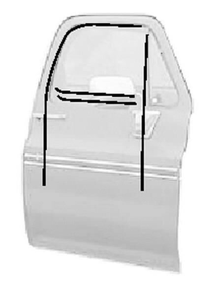Side Window Run Channel and Beltline Set 1973-80 2dr 4dr Chevrolet GMC - Bild 2
