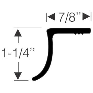 1-1/4" Rear Bumper Weatherstrip