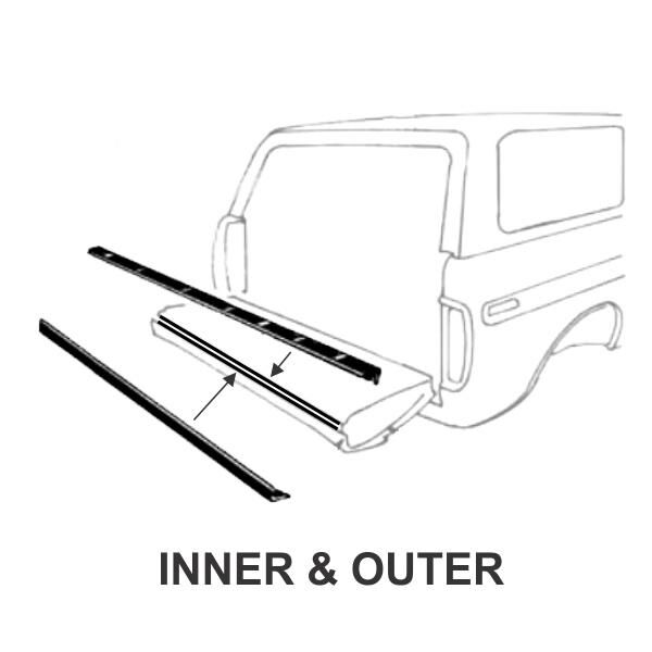 Tailgate Window Felt Weatherstrip - Bild 5