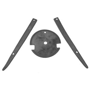 Trunk emblem mounting pad