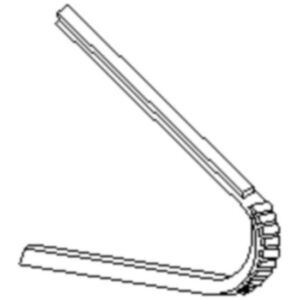 Rear door vent weatherstrip 1940-41 4dr sedan Cadillac