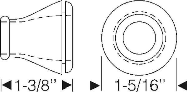 Side Mount Spare Wheel Grommet 1929 2dr 4dr cab sedan Cadillac - Bild 2