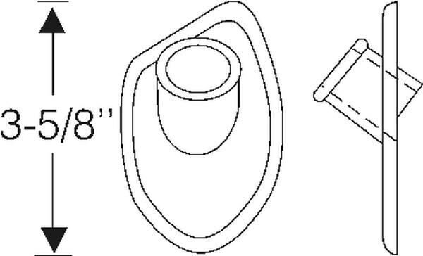 Side Mount Spare Wheel Grommet 1935-36 2dr 4dr cab sedan Cadillac - Bild 2