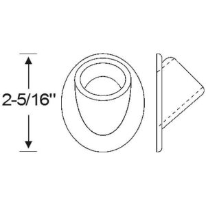 Side Mount Spare Wheel Grommet 1935-36 2dr 4dr cab sedan Oldsmobile