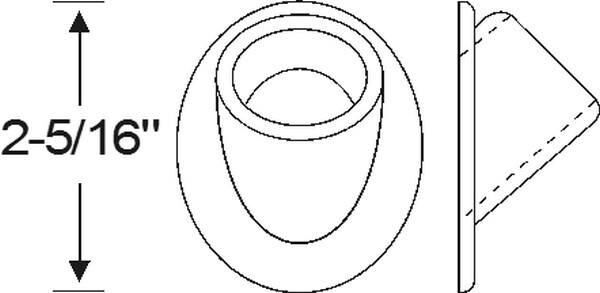 Side Mount Spare Wheel Grommet 1935-36 2dr 4dr cab sedan Oldsmobile