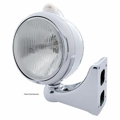 Stainless Steel Guide 682-C Headlight H4 & Dual Mode LED Signal - Bild 2