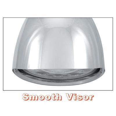 Chrome "Chopper" Headlight With Smooth Visor 11 LED Bulb - Bild 2