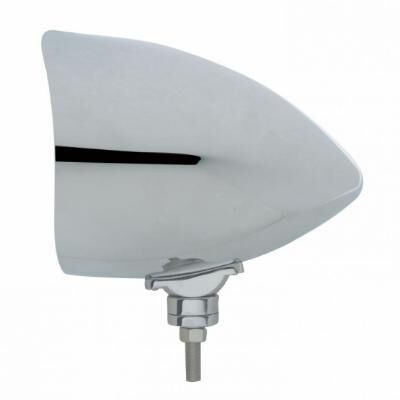 Chrome "CHOPPER" Headlight Housing With Smooth Visor - Bild 2