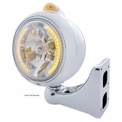 Chrome Guide 682-C Headlight H4 With Amber LED & Dual Mode LED Signal - Bild 2