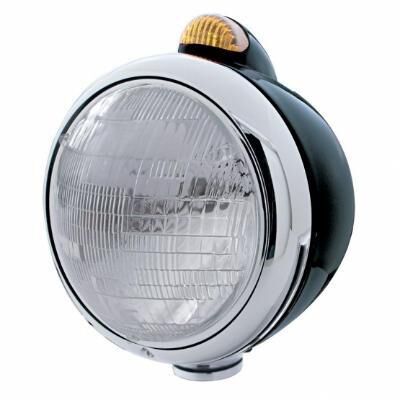 Black Guide 682-C Headlight 6014 & Dual Mode LED Signal