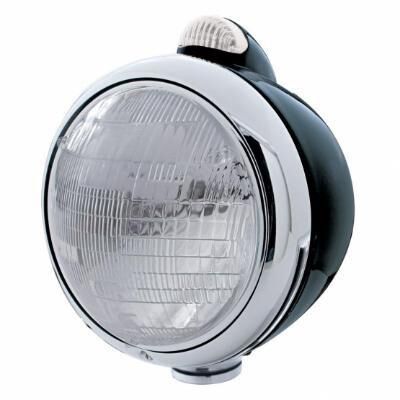 Black Guide 682-C Headlight 6014 & Dual Mode LED Signal