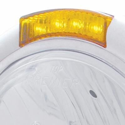 Chrome Classic Headlight Crystal H4 Bulb & LED Turn Signal - Bild 2