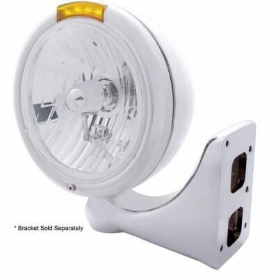 Chrome Classic Headlight Crystal H4 Bulb & LED Turn Signal - Bild 4