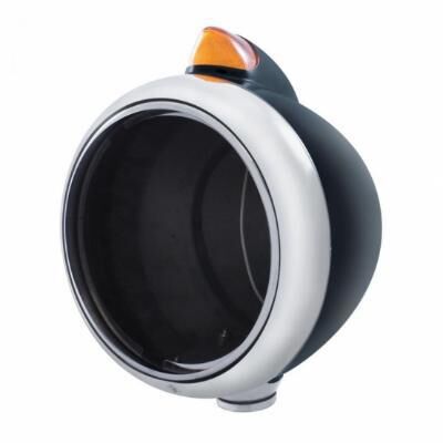 Black Guide 682-C Headlight No Bulb With Original Style LED Signal
