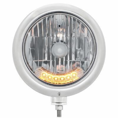 Classic Headlight H4 Bulb With 6 Amber LED
