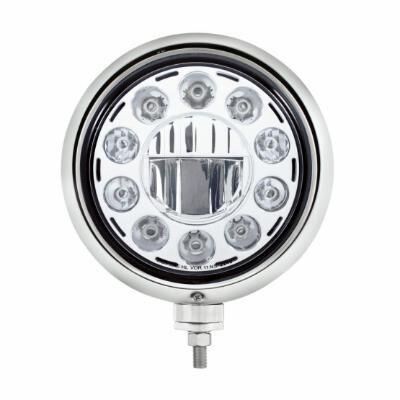 Black Guide Headlight 11 LED Bulb - Chrome - Bild 2