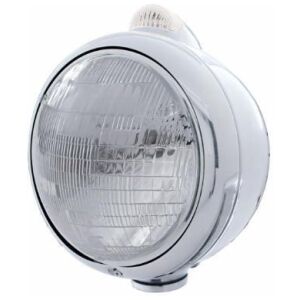 Stainless Steel Guide 682-C Headlight 6014 & Dual Mode LED Signal