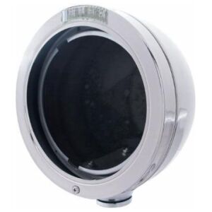 Stainless Steel Bullet Classic Headlight No Bulb With LED Turn Signal