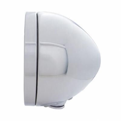 Stainless Steel Bullet Classic Headlight No Bulb With LED Turn Signal - Bild 3