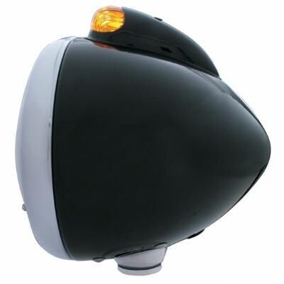Black Guide 682-C Headlight H4 With White LED & Dual Mode LED Signal - Bild 4
