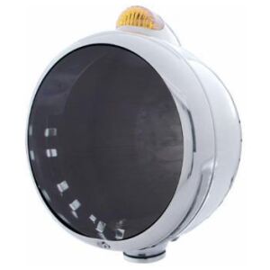 Chrome Guide 682-C Headlight No Bulb With LED Signal