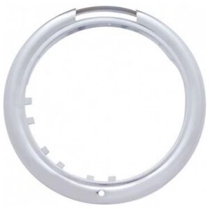 Stainless Classic Headlight Bezel With Turn Signal Cutout (Retail)
