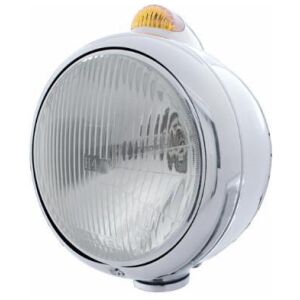 Stainless Steel Guide 682-C Headlight H4 & Dual Mode LED Signal