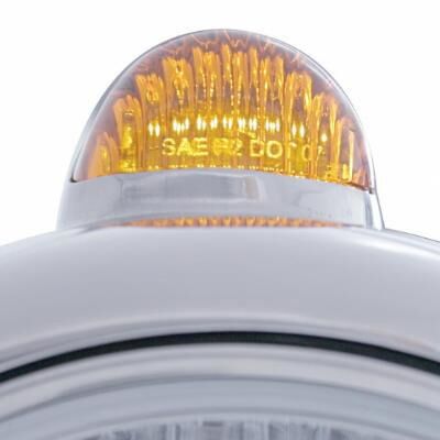 Stainless Steel Guide 682-C Headlight H4 & Dual Mode LED Signal - Bild 3