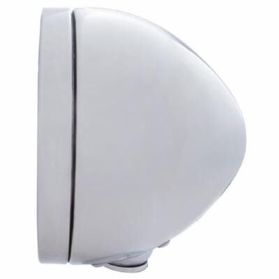 Chrome Classic Headlight H4 With 34 White LED & Signal - Bild 4