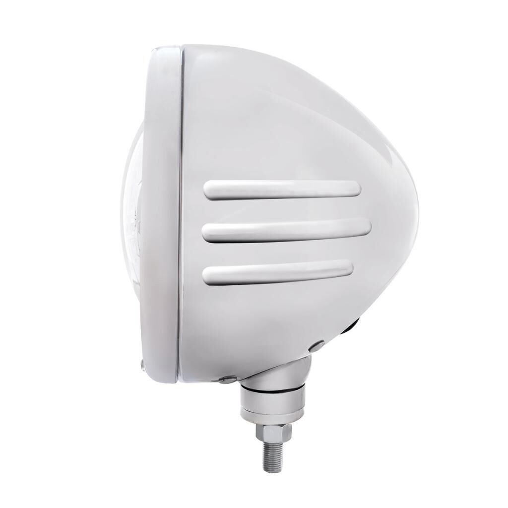 Stainless Classic Embossed Stripe Headlight Housing With 7" 5-LED Headlight - Bild 2