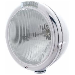 Classic Headlight Assembly H4 Bulb & LED Turn Signal