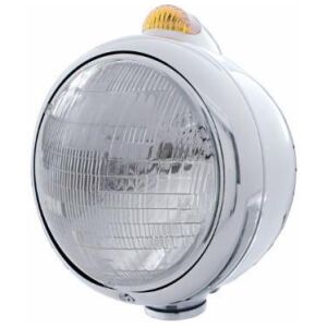 Chrome Guide 682-C Headlight 6014 & Dual Mode LED Signal