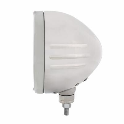 Stainless Steel Classic Stripe Headlight No Bulb With LED Signal - Bild 3