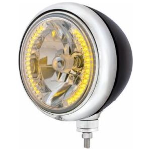 Guide 682-C Style Headlight H4 Bulb With 34 Amber LED