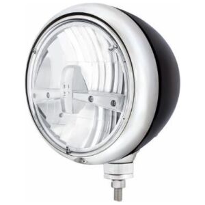 Black Guide Headlight 5 LED Bulb - Chrome