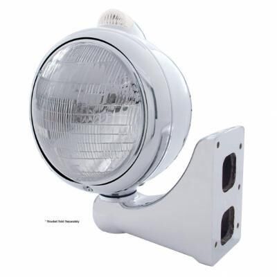Stainless Steel Guide 682-C Headlight 6014 & Dual Mode LED Signal - Bild 2