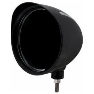 Black "BILLET" Style Groove Headlight Housing With Visor