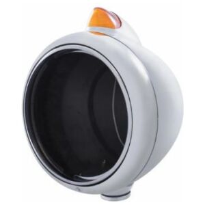 Chrome Guide 682-C Headlight No Bulb With Original Style LED Signal