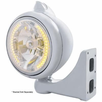 Chrome Guide 682-C Headlight H4 With Amber LED & Original Style LED Signal - Bild 3
