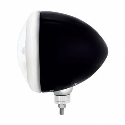 Black Guide Headlight 9007 Bulb With LED Halo Rim - Bild 4