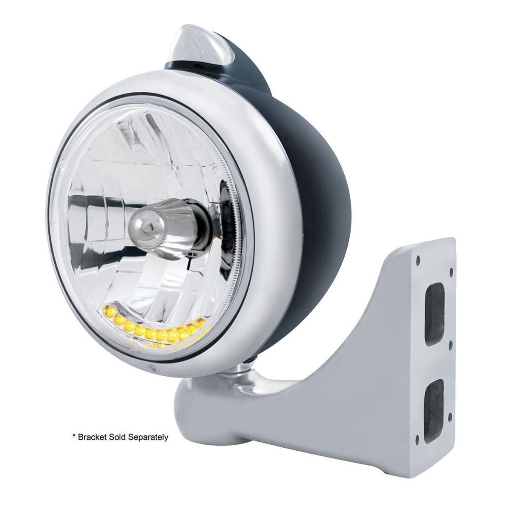 "Guide" 682-C Headlight H4 With 10 Amber LED & Original Style LED Signal - Bild 3