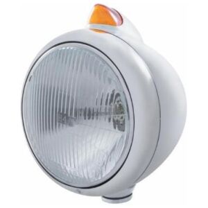 Stainless Steel Guide 682-C Headlight H4 & Original Style LED Signal