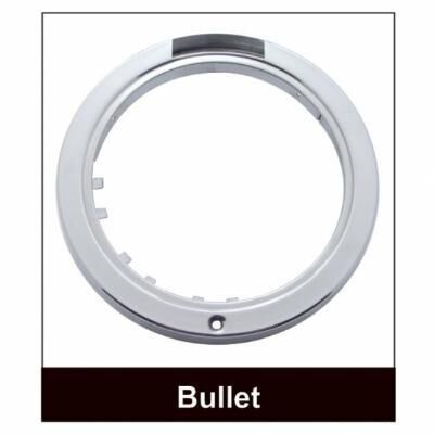 Stainless Bullet Classic Headlight 11 LED Bulb With Dual Mode LED Turn Signal - Bild 4