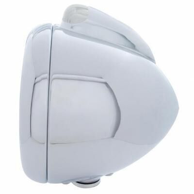 Chrome Guide 682-C Style Headlight H6024 & LED Turn Signal - Clear Lens - Bild 3