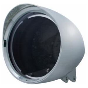 Motorcycle Chrome "Chopper" Headlight Housing With Smooth Visor