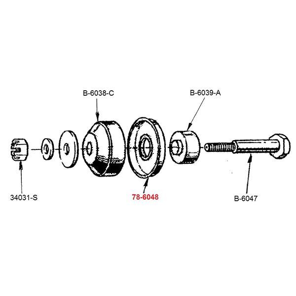 Engine Mount Washer 1936-51 2dr 4dr cab sedan Ford - Bild 5