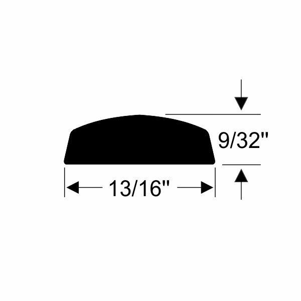 Insert Trim for Aluminum Footplate 1954-56 2dr ht cab Cadillac