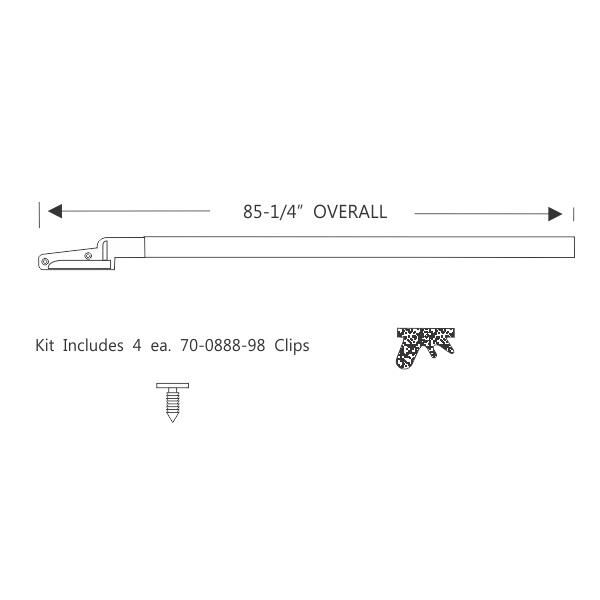 Roof Rail GummilistGummilist 1963-64 2dr ht Oldsmobile Pontiac - Bild 2
