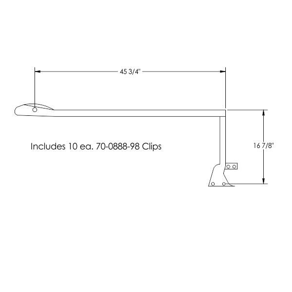 Hardtop Roof Rail Weatherstrip - Bild 2