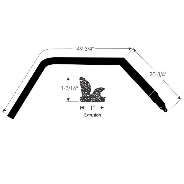 Hardtop Roof Rail Weatherstrips 1968-69 2dr ht Chevrolet Pontiac - Bild 5